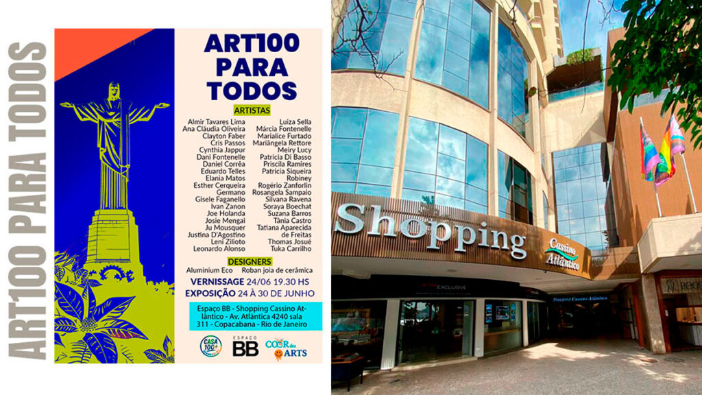 “Art 100 para Todos”: O projeto tem início no Rio de Janeiro e Petrópolis com foco na inclusão e valorização de artistas emergentes e depois seguirá para a Europa.
