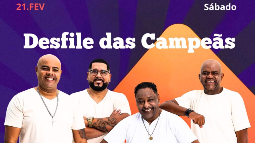 Camarote Euphoria celebra o Desfile das Campeãs com shows de Renato da Rocinha e Um Toque A Mais no Anhembi