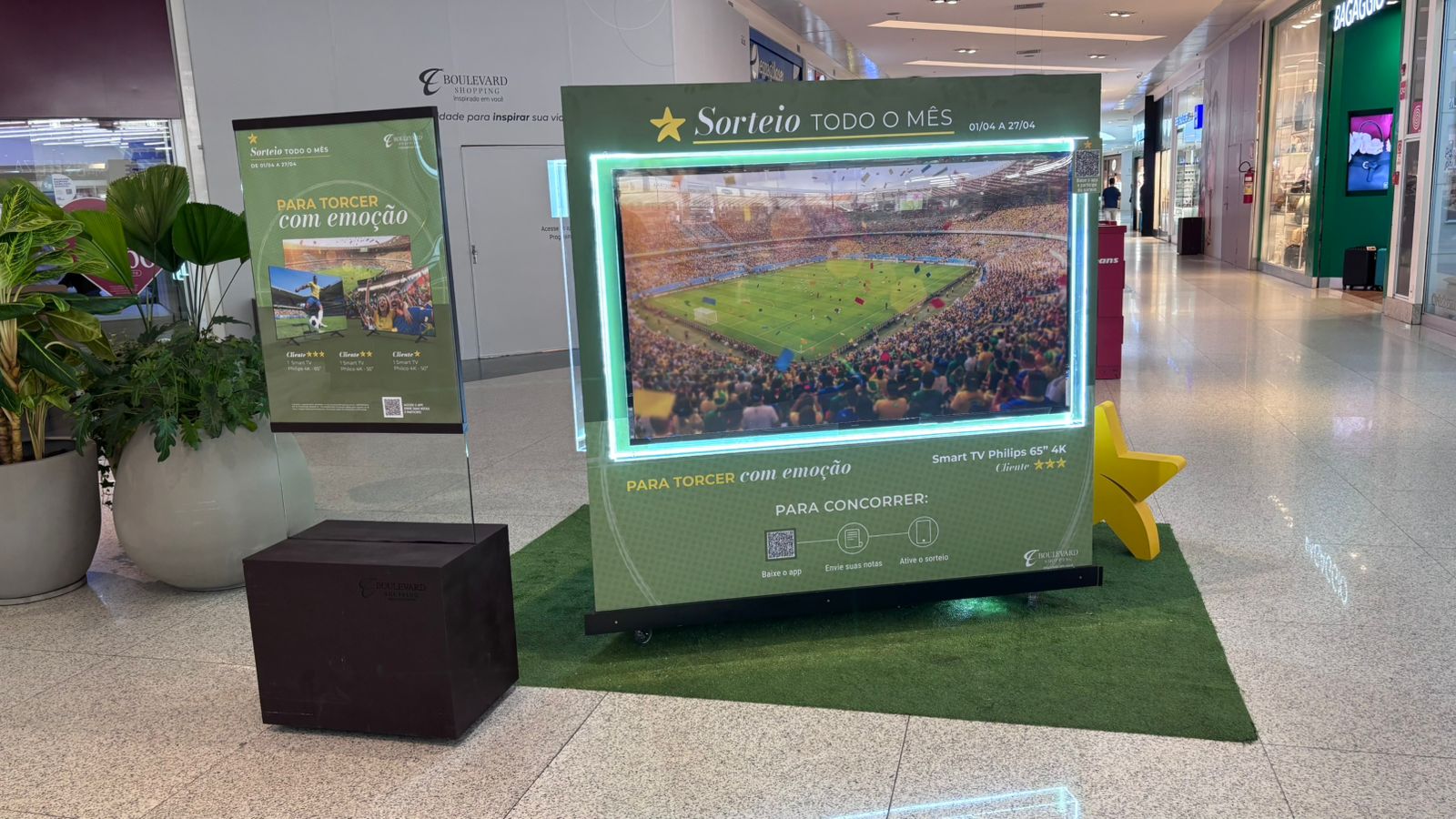 Em abril, Boulevard Shopping BH realiza sorteio de TVs 4K