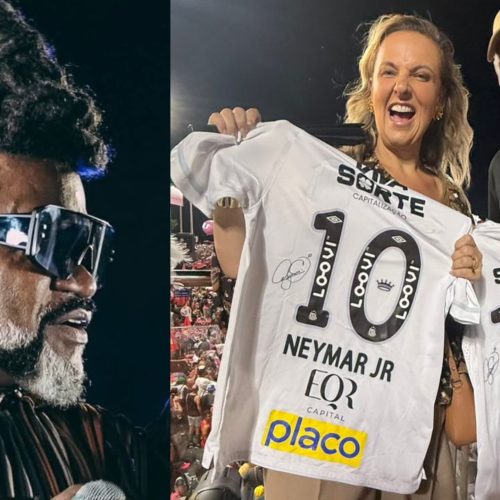 Carlinhos Brown é surpreendido com presente de Neymar Jr. durante Carnaval de Salvador