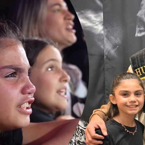 Emoção de fã mirim chama atenção de Hungria durante show e momento viraliza nas redes sociais